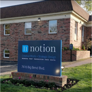 Exterior of the Notion office.