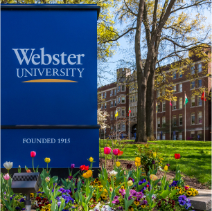 Exterior of Webster University.