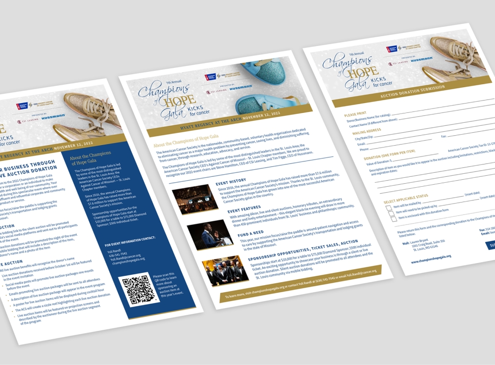 Event collateral materials.