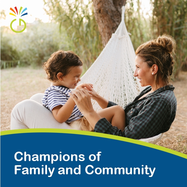 Banner: Champions of Family and Community